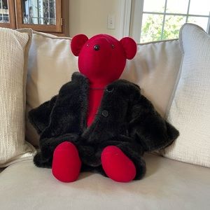 Lauren Bearcall bear with faux fur coat